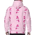 thumbnail image 7 of Lsque Pink Scarf Snowman Pattern Casual Men's Hoodie,Hooded Sweatshirt with Kangaroo Pocket,Pullover Hoodie-XX-Large, 7 of 7