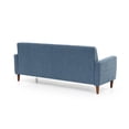 thumbnail image 5 of Mellow Adair Mid-Century Modern Sofa with Armrest Pockets, Tufted Linen Fabric, Heather Blue, 5 of 10