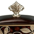 thumbnail image 3 of Jewelry Box with Foliage Pattern and Lid, Brown- Saltoro Sherpi, 3 of 5