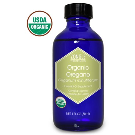 Zongle USDA Certified Organic Oregano Essential Oil, Safe To Ingest, Origanum Minutiflorum, 1