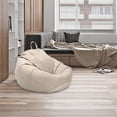 thumbnail image 4 of Elegante Funda Impermeable de Puf, Onizador Multis de de Peluche, Bolsa de Almacenamiento con Cremallera para Patio, Terraza , beige Yotijar Funda de almacenamiento de puf, 4 of 10