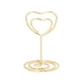 thumbnail image 7 of 10Pcs Heart Shape Wire Table Number Holders Picture Stand Notes Memos Clip for Wedding Birthday Food Sign Photo Memos, 7 of 7