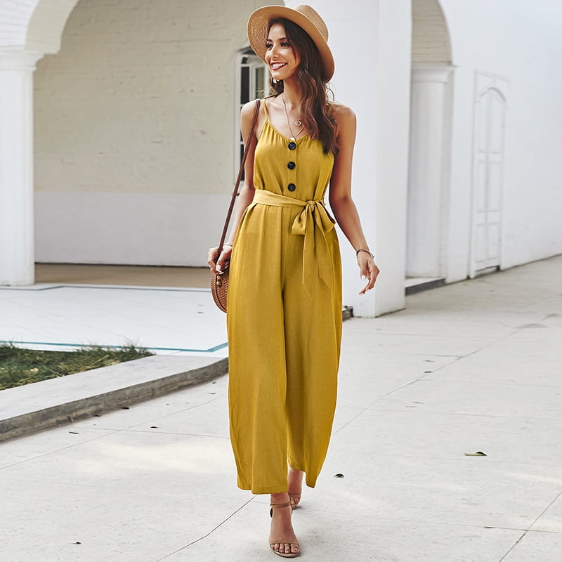 suspender jumpsuit