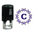 thumbnail image 1 of Printtoo Alphabet C Monogram Octagon Celtic Swirl Frame Self Inking Rubber Stamp Office Stationary, 1 of 7