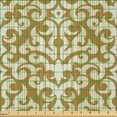 thumbnail image 2 of Ambesonne Damask Fabric by the Yard Microfiber, Abstract Pastel Flourish, 10 Yards, Pale Caramel Cream, 2 of 2