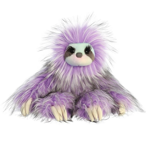 Aurora - Large Purple Luxe Boutique - 14" Amethyst Sloth - Exquisite Stuffed Animal