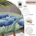 thumbnail image 3 of Navy Blue Tulip Round Tablecloth for 36-44 Inch Tables,Fitted Table Cover with Elastic Edge,Chic Elegant Flowers Botanical Sage Green Waterproof Outdoor Table Cloth Protector for Patio Garden Dinner, 3 of 9