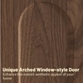 thumbnail image 4 of BFJDM 67" Arched Sideboard Buffet Cabinet, 4-Door Wood Walnut Credenza Storage Accent Cabinet TV Console for Living Room Kitchen Dining Room Entryway, 4 of 10