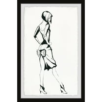 Marmont Hill Back Slit Framed Wall Art, 24.00" x 1.50"