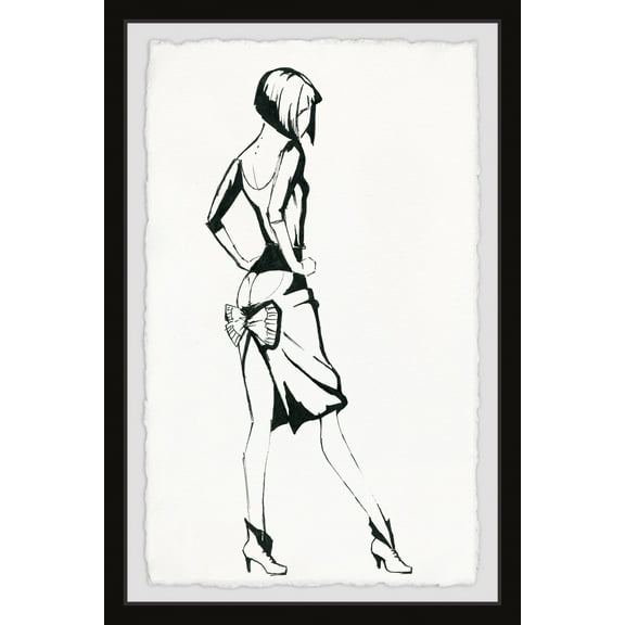 Marmont Hill Back Slit Framed Wall Art, 24.00" x 1.50"