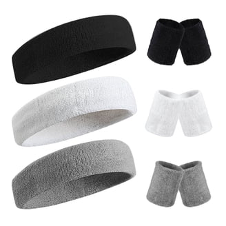 COUVER Stripe Sweat Headbands for Workout, Event, Party  display picture 1