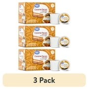 (3 pack) Great Value Caramel Pecan Medium Roast Coffee Pods, 12 Ct