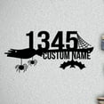 thumbnail image 3 of Custom Personalized Halloween Home Number Metal Sign Custom Halloween Address Metal Sign Outdoor House Number Halloween Address, 3 of 6