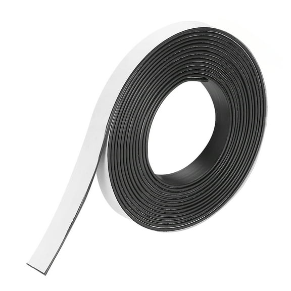 Uxcell Magnetic Strip 9.8 Feet x 3/8" Width x 3/32" Thick Magnetic Tape Labels Stickers
