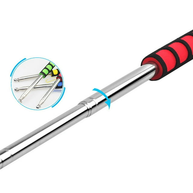 Agiferg Flagpole Lightweight Stainless Steel Portable Sponge Handle Pole Flag Waving Flagpole