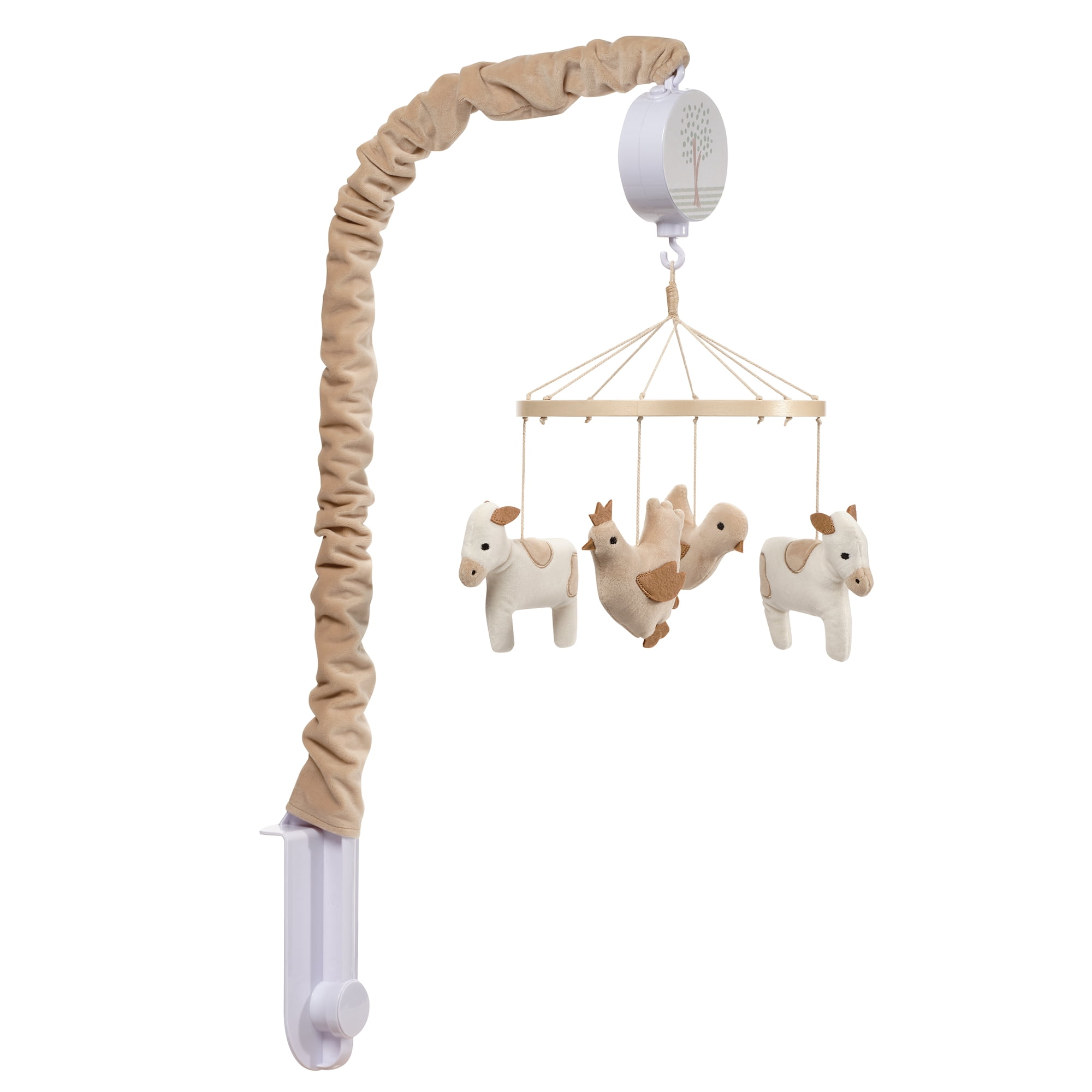 Bedtime Originals Farmyard Friends Musical Baby Crib Mobile Soother Toy