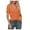Orange, variant on Fesfesfes Sweatshirt for Women Fashion Casual Women Short Sleeve Camisole Solid Turndown Neck Ladies Tops Slim Vest Womens Tshirts Graphic 6(M)