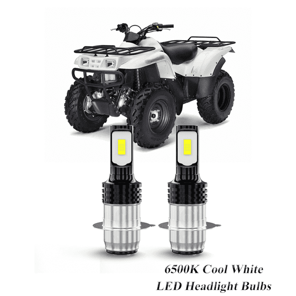 Compatible with Kawasaki Prairie 360 2003-2013, 2-Pack H6 H6M Led Headlight Bulbs Motorcycle Bulb,1700lm 6500K Cool White, 12v-24v DC
