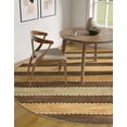 thumbnail image 7 of Unique Loom Fars Collection Area Rug - Monterey (8' Round Brown/Cream), 7 of 7