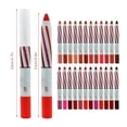 thumbnail image 2 of 2pc Lipstick Pencil Lip Liner Velvet Silk Lip Gloss Makeup Long Lasting Lipliner Pen Sexy Lip Tint Cosmetic Novice Easy To Use High Shade Velvet Mist Lipstick Lipliner Lip Gloss Plumping Coffee Jelly, 2 of 6