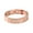 Rose Gold, variant on Men Bracelet Hexagon Magnetic Connection Wide Band Polished Alloy Puzzle Texture Daily Wear Gifting Party Wrist Bangle Adult Jewelry