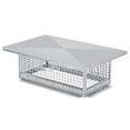 thumbnail image 1 of Capuchon de Cheminée 13 Po x 17 Po - Couvercle en Treillis d'Acier Inoxydable 304, Installation Facile au Bas, Résistant aux Intempéries et Pare-Étincelles pour Carrelage de Conduit d'Argile Extérieur, Argent, 1 of 6
