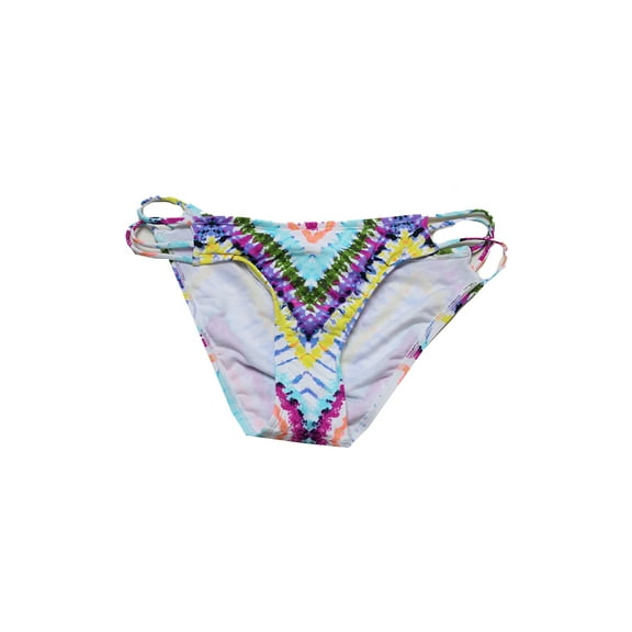 Bar Iii Aqua Multi Dana Tie-Dyed Strappy Hipster Bikini Bottom XL