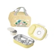 thumbnail image 4 of Lipstore Boîte à Lunch Bento Récipient de Préparation de Repas avec Sac Fourre-Tout Boîte à Collation Bento Récipient Alimentaire Jaune 4 Compartiments, 4 of 8