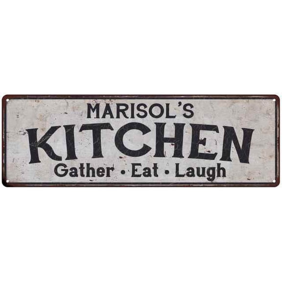 MARISOL's Kitchen Gift Rustic Chic Decor Gift 6x18 Sign 206180051746