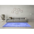 thumbnail image 3 of Ahgly Company Machine Washable Indoor Rectangle Abstract Blue Contemporary Area Rugs, 8' x 12', 3 of 4