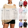 thumbnail image 4 of Tqcoqu Women's Off Shoulder Long Sleeve Sweatshirt, Oversized Drop Shoulder Loose Casual Pullover Tops for Fall, 4 of 10