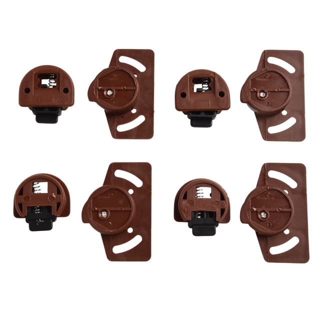 SPRING 4/8 Paires de Rouleaux pour Porte Coulissante de Garde-Robe, Kit de Panneau d'Engrenage pour Porte Coulissante Intérieure, Ensemble de Rouleaux pour Porte Coulissante de Meuble, Roue ABS, 4 Paires