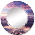 thumbnail image 2 of Designart "Egypt Sahara Dreams horizon III" Egypt Round Wall Mirror - Landscapes Oval Printed Decorative Oversized Mirror - Multiple Color Options, 2 of 4