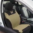 thumbnail image 2 of Kit universal de 9 fundas para asientos de coche, lavables, protectores para asientos interiores de coche, patrón de mariposa, color beige, 2 of 7