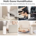 thumbnail image 5 of SHENMO Humidifier, Mini Portable Humidifiers 4000mAh, Baby Air Humidifier, Two Mist Ports, Auto Shut Off, Quiet Air Humidifier for Auto Home Office Travel-White, 5 of 5