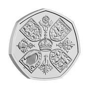 2022 U.K. 50p 8g CuNi Her Majesty Queen Elizabeth II Memorial Brilliant Uncirculated