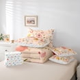 thumbnail image 6 of Homewish Colorful Rustic Flower 7pcs Bedding Comforter Set,Farmhouse Duck Chicken Queen Bedding Sets,Geometric Polka Dots Queen Sheet Sets For Kids,Super Cozy Room Decor Reversible, 6 of 8