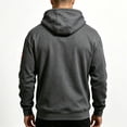 thumbnail image 4 of Quarter Zip Hoodie for Men Ghalytn Pullover Sweatshirt - Fleece Top with Sleeve Pocket, 4 of 6
