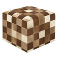 thumbnail image 2 of Benzara 41213 Leather Ottoman, Wood, 2 of 2