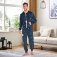 thumbnail image 6 of FORMRS Onesies Pajama for Adults Unisex Hoodie Winter Jumpsuit One Piece Sleepwear, Sizes S-2XL, Christmas Whimsy, 6 of 7