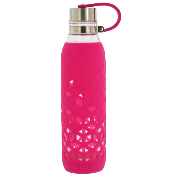 Contigo Purity Glass Water Bottle with Protective Silicone Sleeve