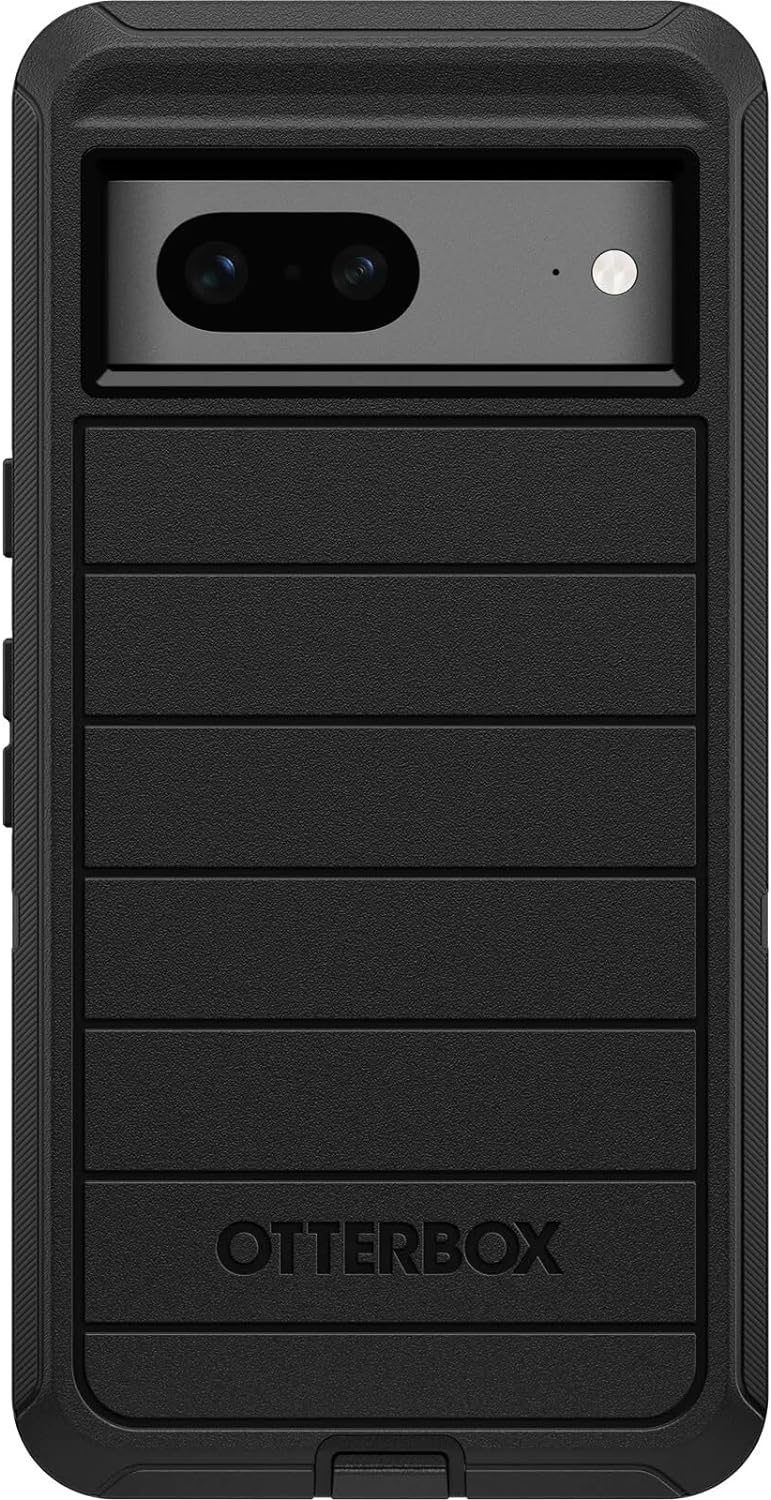 OtterBox Rugged Holster Cell Phone Case for Google Pixel 7, Black