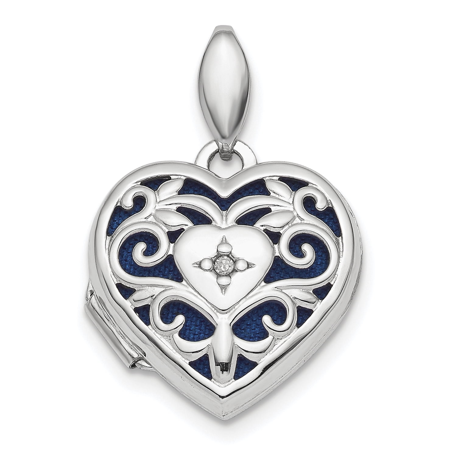 JewelsObsession Sterling Silver 33mm Cross Charm w//Lobster Clasp