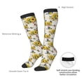 thumbnail image 5 of Picia Women Crew Soft Moisture-wicking Socks Bird Sunflowers Pattern Design Cotton Socks, One Size fit All, 5 of 9