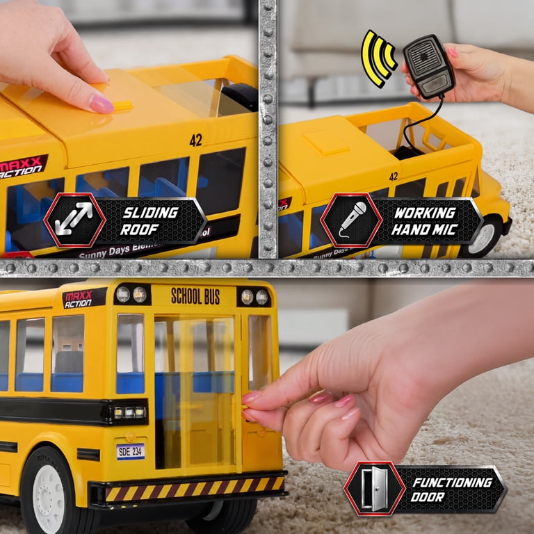 Maxx Action Mega School Bus with Joystick Controls photo 5