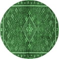 thumbnail image 1 of Ahgly Company Indoor Round Persian Emerald Green Traditional Area Rugs, 3' Round, 1 of 4