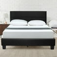 thumbnail image 4 of Home Bedroom Furniture Giulia Queen Black Faux Leather Upholstered Platform Bed, 4 of 7