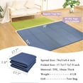thumbnail image 3 of YR Foldable Yoga Mat Large 78X51" 10mm Thick Non-Slip TPE Folding Exercise Fitness Gymnastics Mat, Blue, 3 of 11