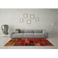 thumbnail image 3 of Ahgly Company Indoor Rectangle Oriental Orange Modern Area Rugs, 2' x 4', 3 of 4