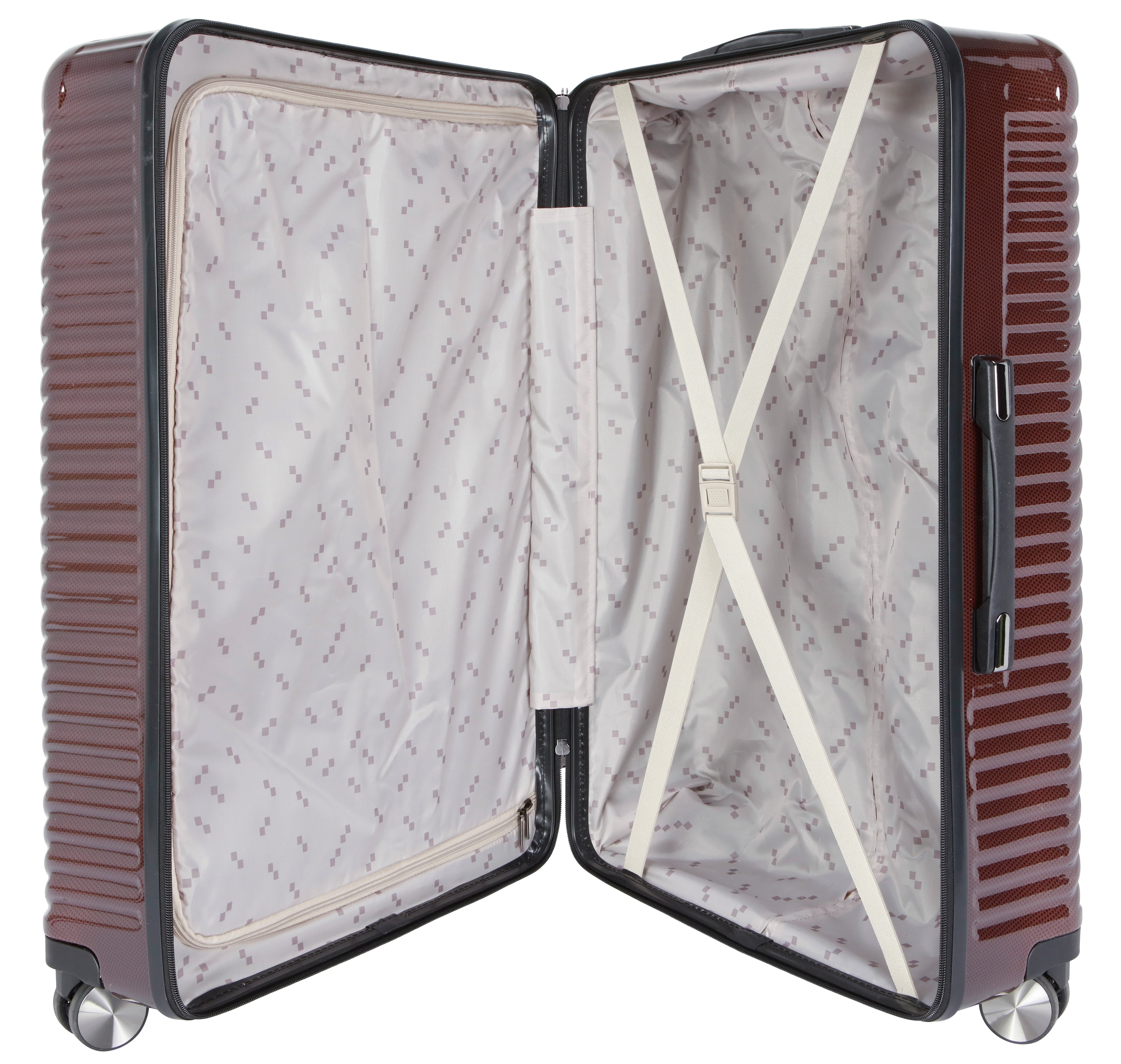 Ecotech Veer 28-inch Hardside Spinner Luggage, Chocolate, Durable